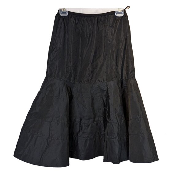Unique Vintage Vogue 1950s Style Black Ruffled Petticoat Crinoline - Picture 2 of 5